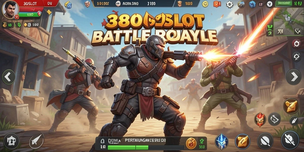 Screenshot gameplay 380SLOT yang menampilkan aksi seru Battle Royale.