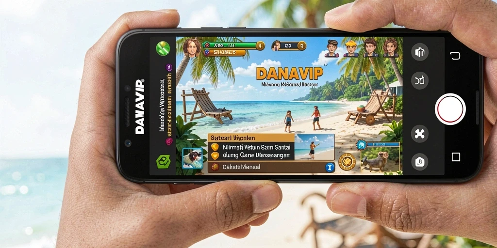 Screenshot gameplay <strong>DANAVIP</strong> menampilkan keseruan bermain santai.