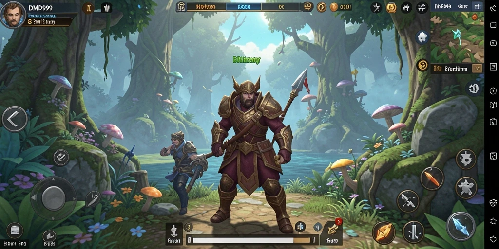 Gameplay seru dalam DMD999 dengan petualangan MMORPG yang mendalam.