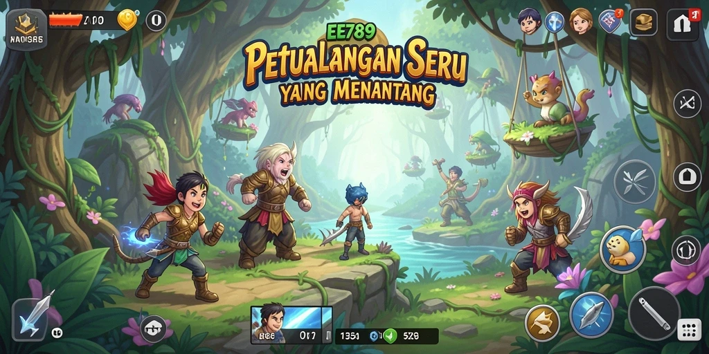 Screenshot EE789 menampilkan karakter utama dalam aksi penuh petualangan.
