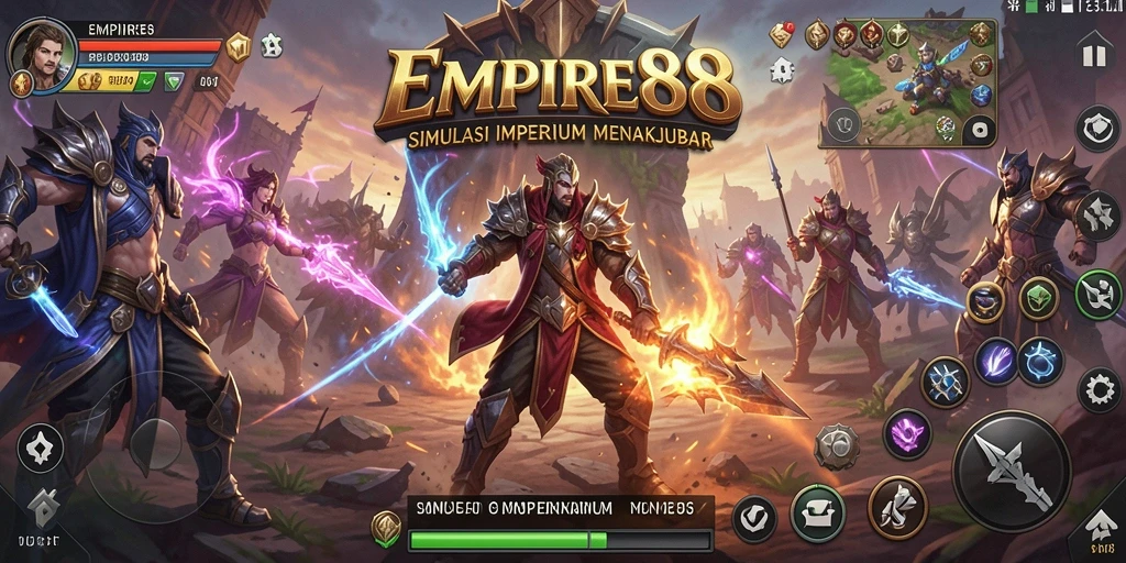 Tampilan gameplay <strong>EMPIRE88</strong> yang menegangkan dan penuh strategi.