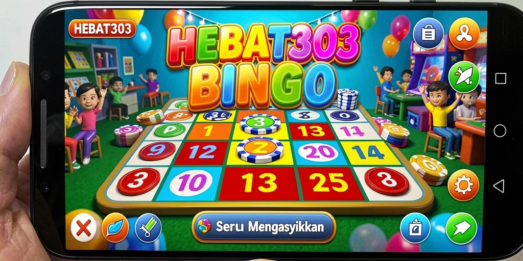 Screenshot HEBAT303 menunjukkan momen seru permainan Bingo.