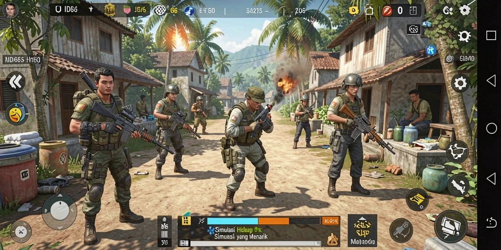 Screenshot menampilkan gameplay ID66 dengan interaksi karakter yang dinamis.
