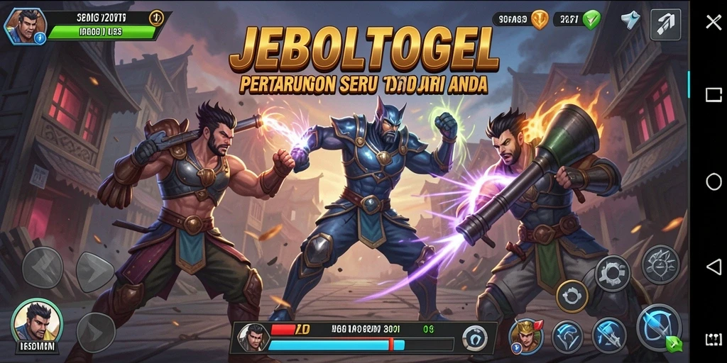 Tampilan seru dari gameplay JEBOLTOGEL yang penuh aksi pertarungan.