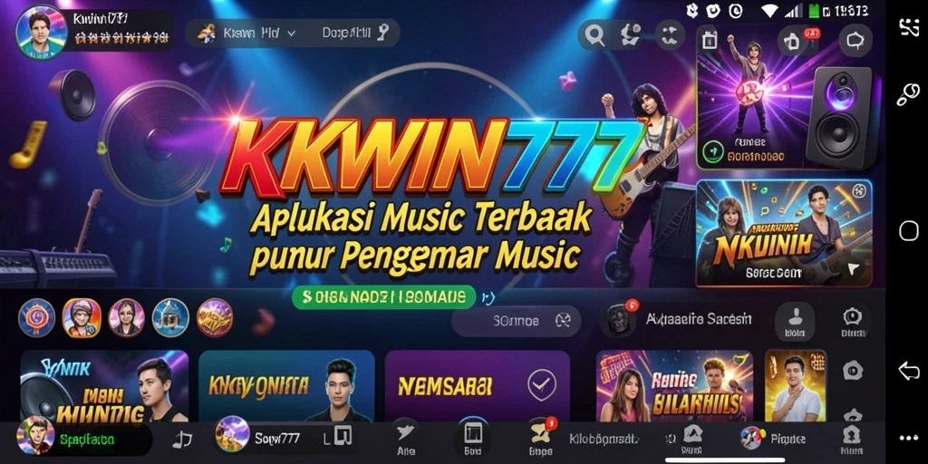 Screenshot gameplay <strong>KKWIN777</strong> menampilkan pengalaman bermain musik yang interaktif.