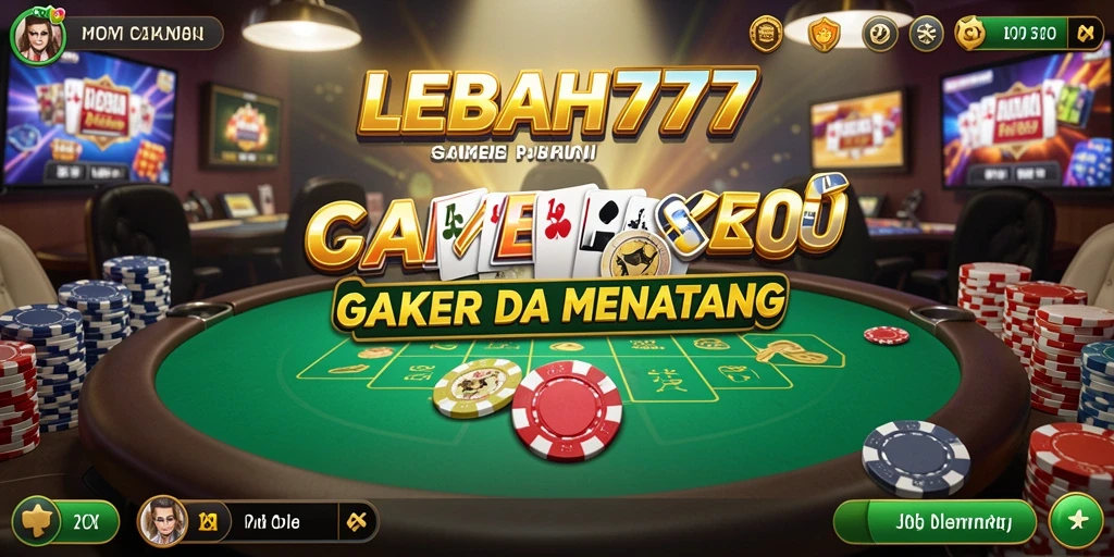 Tampilan gameplay seru di LEBAH777 dengan aksi poker yang mendebarkan.