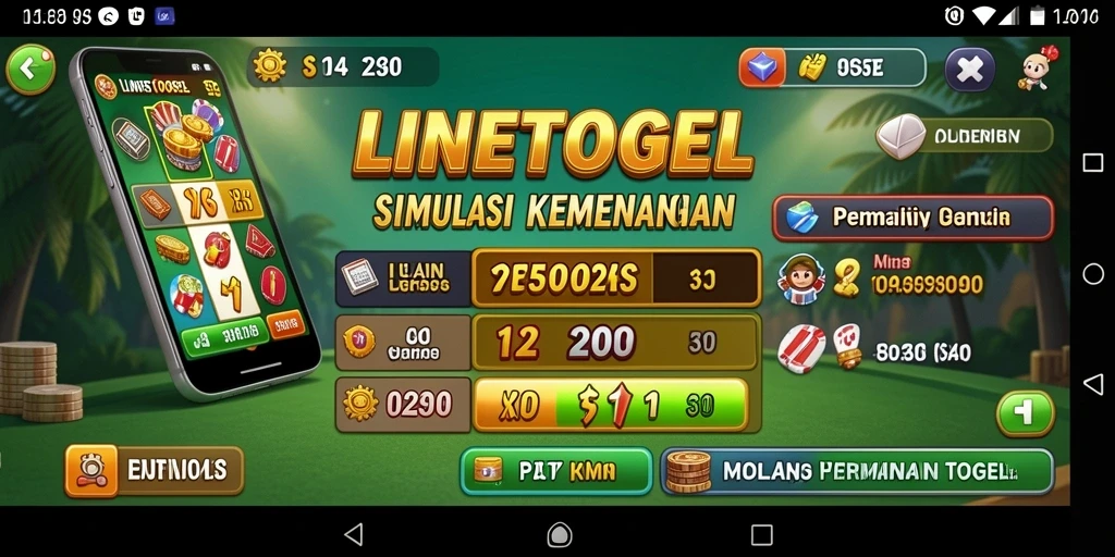 Tangkapan layar gameplay LINETOGEL dengan grafik menarik dan interaksi pengguna.