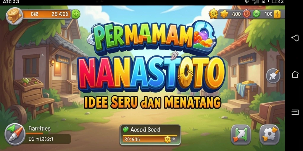 Screenshot gameplay NANASTOTO yang menggugah semangat.