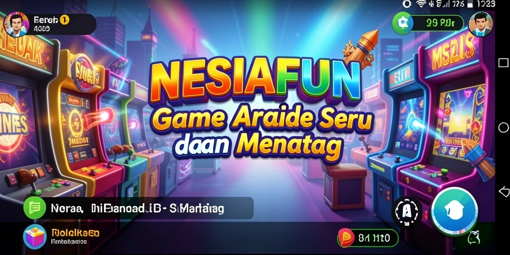 Screenshot NESIAFUN menampilkan gameplay Arcade yang seru.