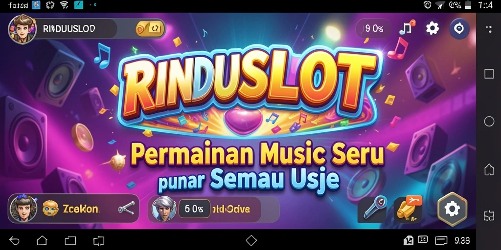 Screenshot gameplay RINDUSLOT menampilkan keseruan bermain musik.
