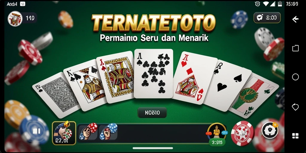 Tampilan gameplay seru di TERNATETOTO dengan domino.